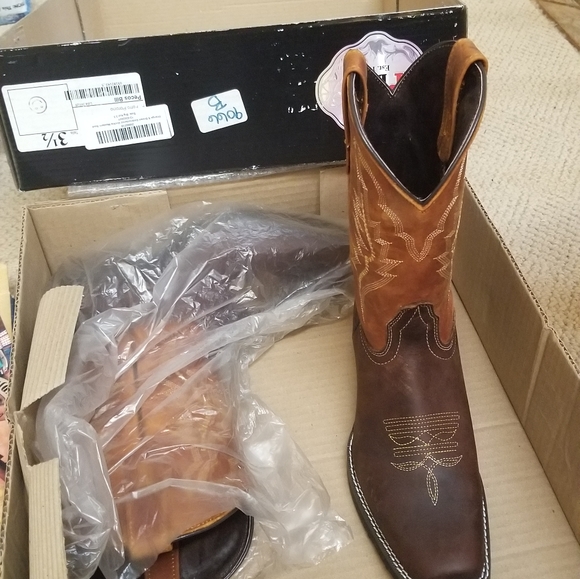 Kids Leather Cowboy Boots - Picture 5 of 6